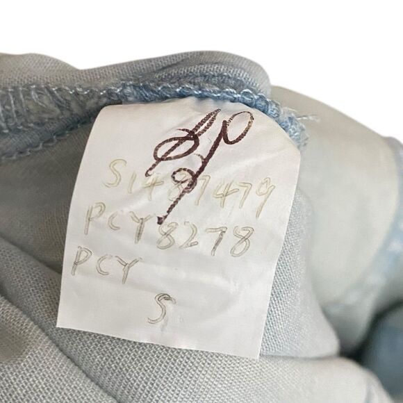 AG Adriano Goldschmied Romper Women S Blue Denim Chambray Pockets Light Wash NEW - Picture 9 of 10